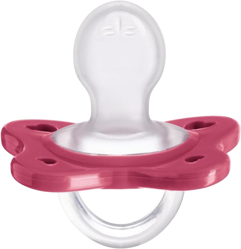 Chicco Physioforma Dual Soft Silicone Soother 16-36m (2 pcs), Pink - Image 2